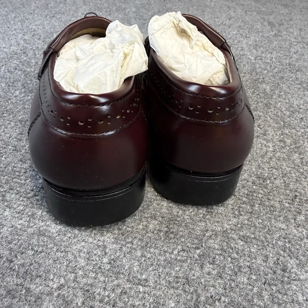 GH Bass & Co Weejuns Men's Jeremy Tassel Loafers Burgundy Leather 8.5 2E